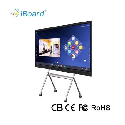 Iboard Factory Direct 75 Inch 4K Multi Touch Smart Screen Interattivo Display a pannello piatto Tavola bianca per riunioni e insegnamenti
