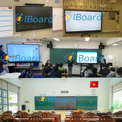 Blackboard intelligente con pannello tattile Android da 75 a 86 pollici con fotocamera e microfono per l'istruzione e la formazione