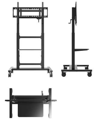 Manuale Altura regolabile Mobile Stand per Smart Display da 55 pollici a 86 pollici