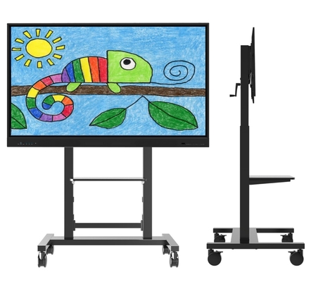 Manuale Altura regolabile Mobile Stand per Smart Display da 55 pollici a 86 pollici