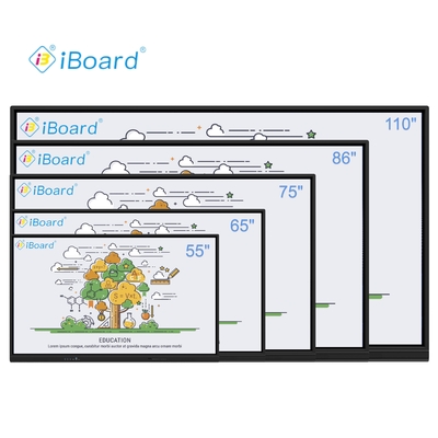 55 65 75 86 pollici 4K LCD Interattivo Tavola bianca Digital Panel Smart Classroom Tavola elettronica digitale Smart Board per l'insegnamento