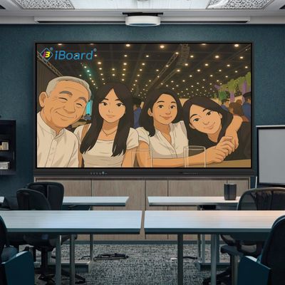 55 65 75 86 98 pollici 4K LCD Interattivo Tavola bianca Touch Panel Smart Screen Classroom Tavola elettronica digitale Tavola intelligente per l'insegnamento