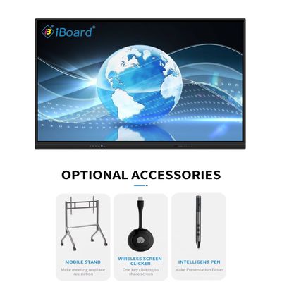 65 75 86 98 110 pollici 4K LCD Smart Board Interattivo Touch Panel Smart Screen per le aule Tavola elettronica Tavola digitale per l'insegnamento