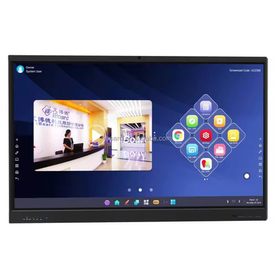 IBoard Factory Interactive Whiteboard Multi-Touch Screen Stylus Supporto a 20 punti di contatto Microfono incorporato con specchiatura dello schermo Interactive Whiteboard Android OS