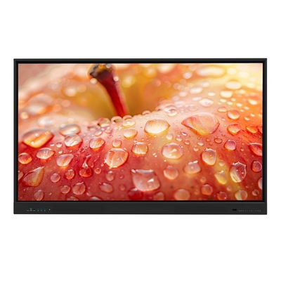LED Interactive Whiteboard 86 98 110 Inch Android 13 14 LCD Smart Board Response 5-8 Ms software di riunione compatibile con fotocamera e microfono e mobile stand