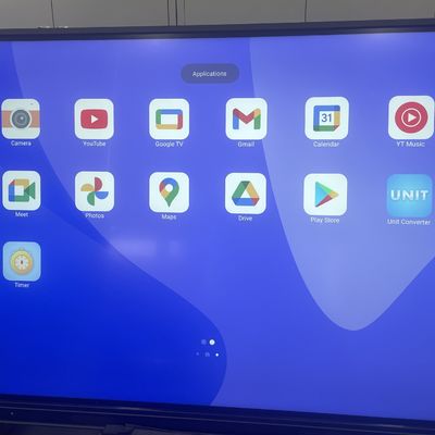 Nuovo pannello piatto interattivo Android da 75 pollici per classe e conferenze intelligenti