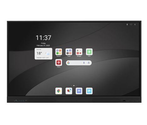 Nuovo pannello piatto interattivo Android da 75 pollici per classe e conferenze intelligenti