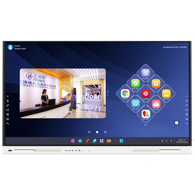 Nuovo pannello piatto interattivo Android da 75 pollici per classe e conferenze intelligenti