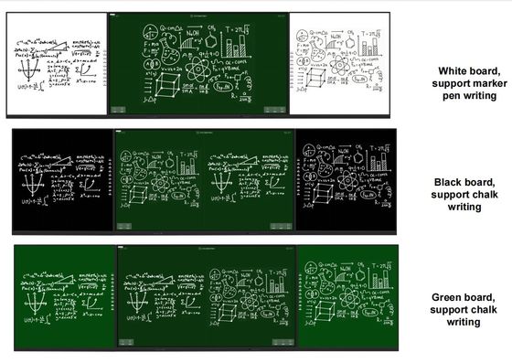 IBoard Factory Direct University School Interattivo Smart Black ChalkBoard Marker Pen Tabella Bianca Tabella Verde Touch Panel Display 75 86 98 Pollici Per Educare Interattivo Pannello Piatto Con Tabella laterale IR