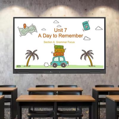 Ai Funzione 75 Inch 4K Risoluzione Interattiva Flat Panel Smart TV con Nuovo Sistema Android attrezzature Per riunioni di ufficio in classe