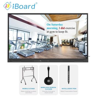 Sistema operativo Android 14 Touch Screen Classroom Board con interfaccia USB A e facile installazione