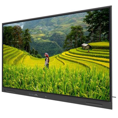 Interactive Flat Panel 75 Inch Android 14 OPS PC Wifi BT USB RJ45 Touch Software Smart Board per la formazione scolastica
