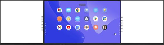 Lavagna interattiva intelligente nera all'ingrosso della fabbrica per l'università, la scuola, la lavagna interattiva, la lavagna verde, il pannello touch display da 75 86 pollici per l'istruzione, pannello piatto interattivo con sideboard IR
