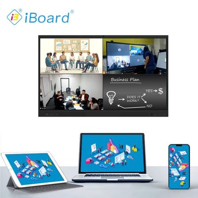 65 pollici Touch Screen Smart Board Interattivo Display Panel con telecamera integrata e microfono per l'istruzione a distanza Centro di formazione e-learning Video riunioni e collaborazione digitale