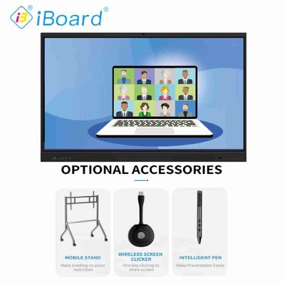 75 pollici LED Digital Whiteboard Smart Board tutto in un solo computer di mini PC più scrittori allo stesso tempo per riunioni e insegnamento