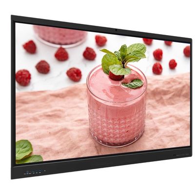 Monitor touch screen interattivo da 86 pollici Android 14 8+128G con altoparlante, fotocamera, microfono, sensore di luce, software integrato, Wi-Fi, presentazione wireless da Pad, telefono, laptop