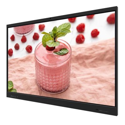 Monitor touch screen interattivo da 86 pollici Android 14 8+128G con altoparlante, fotocamera, microfono, sensore di luce, software integrato, Wi-Fi, presentazione wireless da Pad, telefono, laptop