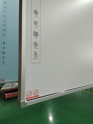 Lavagna interattiva con superficie in ceramica o plastica lucida a contatto IR diretto dalla fabbrica, con 20 punti di contatto, pannello touch intelligente con 22 tasti di scelta rapida per lato per una navigazione facile e veloce, per l'istruzione scolastica.