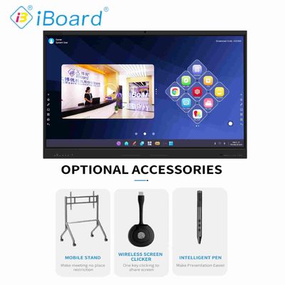 Iboard Nuovo prodotto Display intelligente 98" 4K Display interattivo a pannello piatto Display touch screen di grandi dimensioni Monitor per sala riunioni