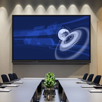 Pannello piatto interattivo da 65 pollici con touchscreen a infrarossi e 3 GB di RAM