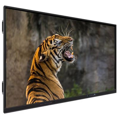 Pannello piatto interattivo da 65 pollici con touchscreen a infrarossi e 3 GB di RAM