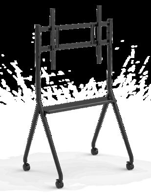 Nuovo arrivo Supporto per lavagna interattiva mobile da 42 a 75 pollici, supporto mobile per monitor TV sollevabile, portata massima 60 kg, ruote potenti, facile da spostare per supporto mobile per lavagna interattiva