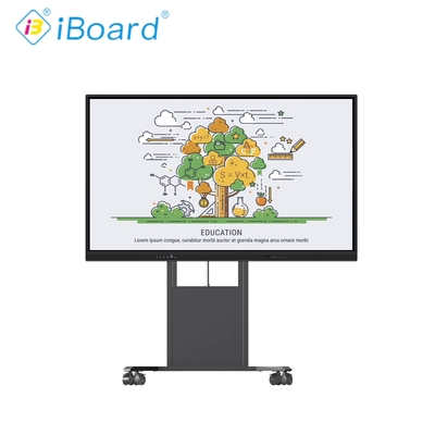 Display a schermo piatto interattivo da 75 pollici con touchscreen e funzione AI aggiornata per l'istruzione intelligente