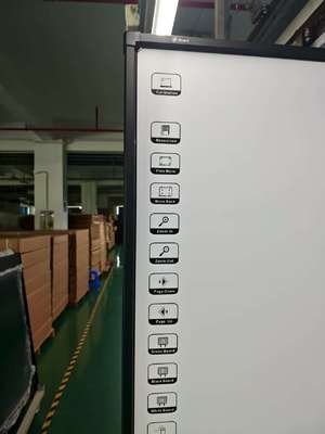 19 anni Fabbrica all'ingrosso Grande angolo di visione Umidità di stoccaggio IWB Tavola bianca interattiva Effetto di visualizzazione eccezionale Tavola bianca elettronica interattiva Ten Touch Point Tecnologia infrarossa IR