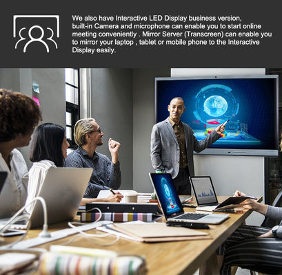 Produttore originale di alta qualità IBoard Touch Screen Monitor Interattivo Pannello Piatto Interattivo Tabella Digitale Insegnamento Tavola Intelligente Tavola Interattiva Display per l'insegnamento scolastico