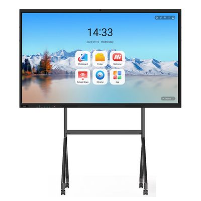 Televisione a schermo tattile a tavolo piatto a 98 pollici iBoard interattivo di alta qualità Soluzione di display premium per insegnamento scolastico e riunioni aziendali