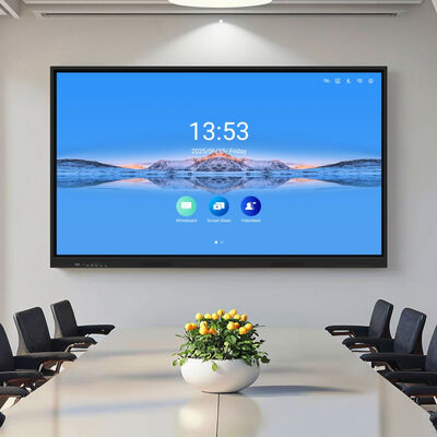 65/75/86/98 Tabella interattiva multi-touch con risoluzione 4K per insegnamento e riunioni di lavoro