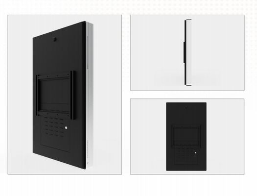 Chiosco touch screen a infrarossi da parete da 65 pollici con risoluzione 4K e altoparlanti integrati