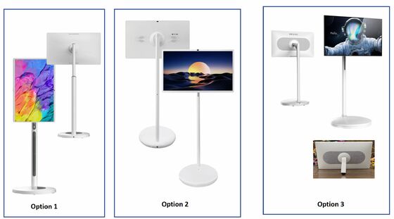 Televisione mobile portatile da 32 pollici Smart TV touch screen interattivo wireless display