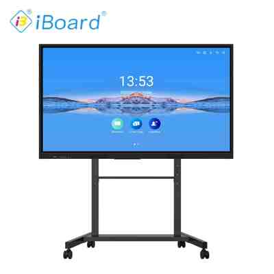 Televisione a schermo tattile a tavolo piatto a 98 pollici iBoard interattivo di alta qualità Soluzione di display premium per insegnamento scolastico e riunioni aziendali
