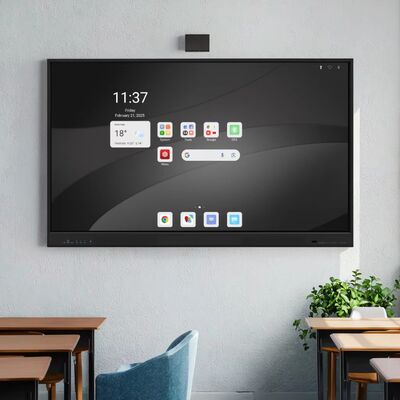 Lavagna Interattiva Multitouch 4K con Doppio Sistema Android/Windows per Istruzione e Business