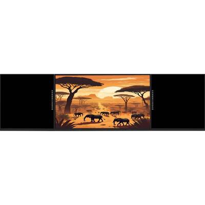 Tavola nera intelligente da 75 pollici con sistema di doppio funzionamento e infrarossi touch per applicazioni interattive su lavagna