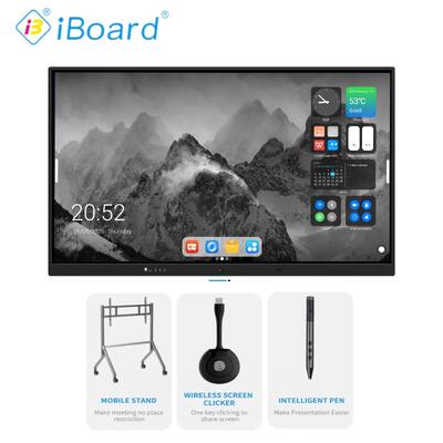 Lavagna interattiva IBoard 4K Ultra HD con tecnologia touch a infrarossi e doppio sistema operativo per didattica intelligente