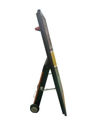 Display di segnaletica digitale a batteria portatile da 43 pollici con lettore LCD pubblicitario