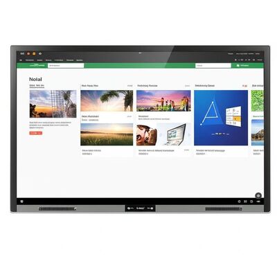 Lavagna interattiva portatile da 75 pollici con zero gap, WiFi e software didattico integrato
