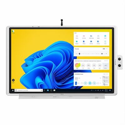 Lavagna interattiva LCD Smart Board con certificazione Android 14/15 EDLA da 65/75/86 pollici, supporto multi-OS per didattica e riunioni