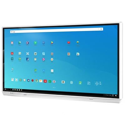 Lavagna interattiva intelligente LCD da 86 pollici, Android 14, certificata Google, con multi-touch e PC Windows opzionale