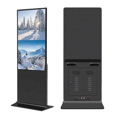 43 50 55 pollici Piano in piedi Commerciale Display LCD pubblicitario Touch Screen Monitor Digital Signage Kiosk