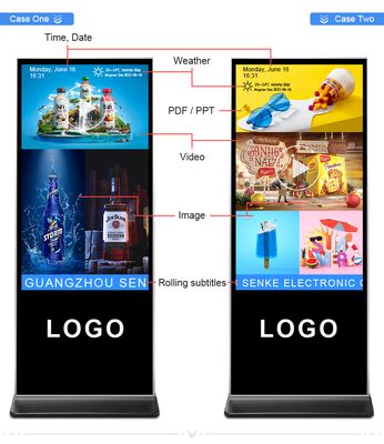 iBoard 43 pollici Stand di pavimento Verticale LCD touch screen Indoor Smart Advertising Screen Display Digital Signage Advertising Player