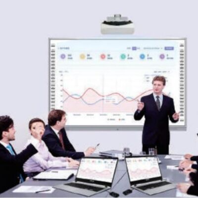 75 pollici All In One Interactive Whiteboard con tecnologia a infrarossi e 20 punti touch screen capacitivo