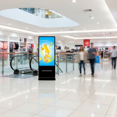 43/55 HD Chiosco pubblicitario verticale all'interno Display LCD touch schermo interattivo Digital signage