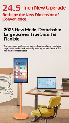 Chiosco con scanner QR integrato e touchscreen, stile alla moda, con rapporto di contrasto da 4000:1, progettato per l'interazione con il cliente