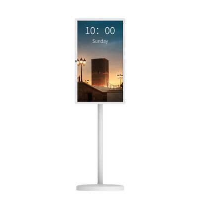 Display touch monitor mobile per riunioni video da 24,5 pollici, 8 GB di RAM, da tavolo e da pavimento