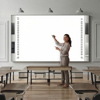 55 65 75 85 98 100 Inch China Education Digital Interactive Flat Panel Touch Screen Whiteboard Smart White Board per la scuola