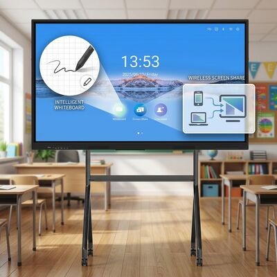 Iboard LCD Smart Board 75 pollici Interactive Touch Panel per classe con software didattico