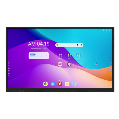Display interattivi da 75 pollici Google EDLA certificati Android 16 per riunioni scolastiche
